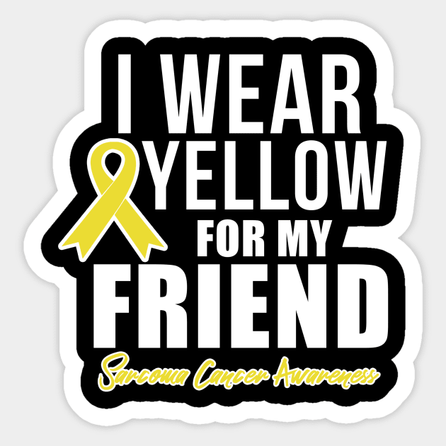 Sarcoma Cancer Shirt for Friend Sarcoma Awareness Products Sticker by ChristianCrecenzio